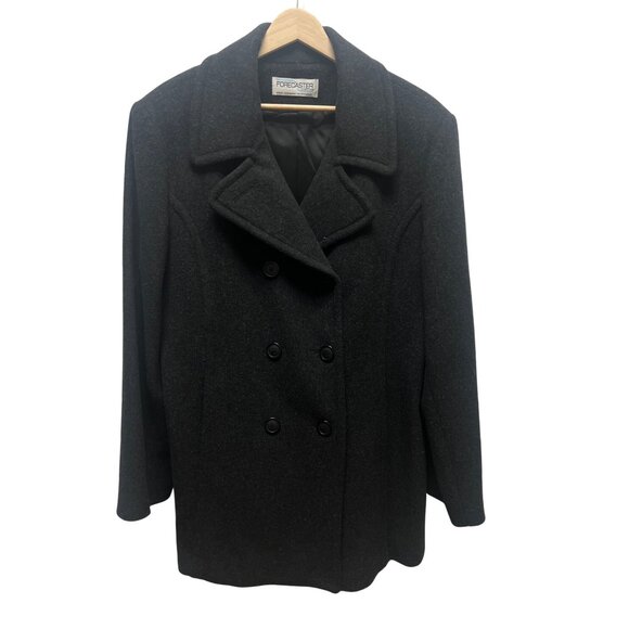 Forecaster of Boston Wool Cashmere Blend Dark Gray Peacoat - Picture 2 of 8